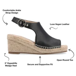 Journee Collection Womens Crew Wedge Heel Espadrille Sandals 21 Journee Collection Womens Crew Wedge Heel Espadrille Sandals -Noble Heels GUEST cfbf2499 8dda 4214 81b7 9201466dbaf0