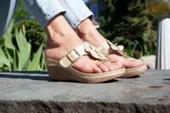 GC Shoes Flora Flower Comfort Slide Wedge Sandals 23 GC Shoes Flora Flower Comfort Slide Wedge Sandals -Noble Heels GUEST d040c9b6 594d 4f26 a3a9 fdd46ab409cc