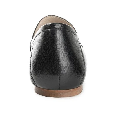 Journee Signature Womens Genuine Leather Giia Loafer Round Toe Slip On Flats 4 Journee Signature Womens Genuine Leather Giia Loafer Round Toe Slip On Flats - Image 2