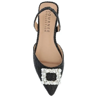 Journee Collection Womens Hannae Sling Back Pointed Toe Flats 5 Journee Collection Womens Hannae Sling Back Pointed Toe Flats - Image 3