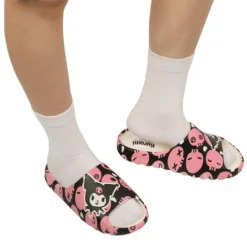 SANRIO Kuromi Head With Pink Skull Toss Icons Women's Slides -Noble Heels GUEST d0da2ab6 513e 4d67 a99b 75668f868fbf