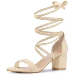 Perphy Women' Sandal Long Lace Up Chunky Mid Heels Open Toe 16 Perphy Women' Sandal Long Lace Up Chunky Mid Heels Open Toe -Noble Heels GUEST d0dc9fc8 7fb7 41ab 8bfa 45f3af89f76e