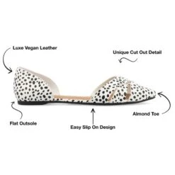 Journee Collection Womens Brandee Slip On Almond Toe Ballet Flats -Noble Heels GUEST d1ab9adf b606 42a6 97a9 c99c9a3256ae