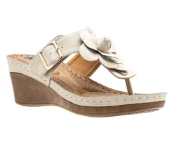 GC Shoes Flora Flower Comfort Slide Wedge Sandals 26 GC Shoes Flora Flower Comfort Slide Wedge Sandals -Noble Heels GUEST d1f6af5f 5297 4ea7 a37d 2a1344b0a6a8