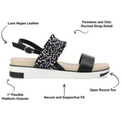 Journee Collection Womens Riya Formed Footbed Sling Back Sandal -Noble Heels GUEST d3c3f372 2555 4b0d 802c 85b1e72f17ba