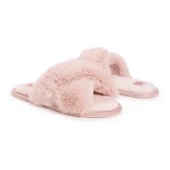 MUK LUKS Women's Perley Criss Cross Slipper -Noble Heels GUEST d5ae0e4c f64f 4eb2 9b86 cc1e23a587fb