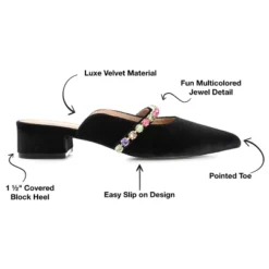 Journee Collection Womens Jewel Mules Pointed Toe Slip On Flats 20 Journee Collection Womens Jewel Mules Pointed Toe Slip On Flats -Noble Heels GUEST d5f03927 af6a 454a adb0 b0d6bd12304a