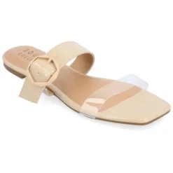 Journee Collection Womens Jeysha Tru Comfort Foam Slip On Slide Flat Sandals -Noble Heels GUEST d6df063e 3306 4c36 b916 fff147ecf78f