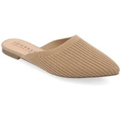 Journee Collection Womens Aniee Slip On Almond Toe Mule Flats -Noble Heels GUEST d75363e4 8f51 4a54 a1f9 232849e1c2b8