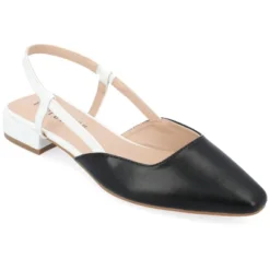 Journee Collection Womens Paislee Sling Back Block Heel Square Toe Flats -Noble Heels GUEST d80af1e1 b5c4 4713 94f0 5e6c17b4f3c5