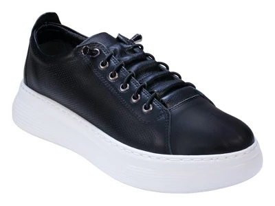 Cools 21 Graze Hidden Lace Perforated Memory Foam Platform Leather Sneakers 7 Cools 21 Graze Hidden Lace Perforated Memory Foam Platform Leather Sneakers - Image 5