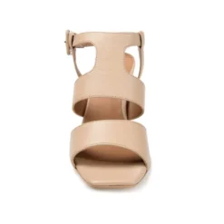 Journee Signature Womens Genuine Leather Beckie Block Heel Open Square Toe Sandals -Noble Heels GUEST d97a179f 5a2f 4507 8d85 c0f9ccd89466