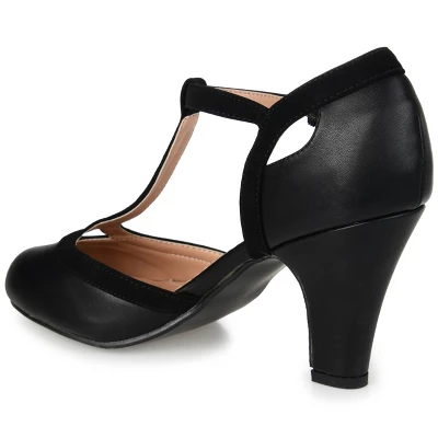 Journee Collection Womens Olina Wide Width Round Toe High Block Heel Pumps 8 Journee Collection Womens Olina Wide Width Round Toe High Block Heel Pumps - Image 6