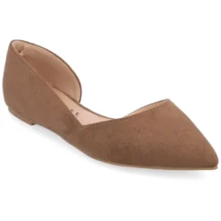 Journee Collection Womens Ester Slip On Pointed Toe D'Orsay Flats -Noble Heels GUEST dd3cd13b 4f8b 4d61 b77c 374df16a408d