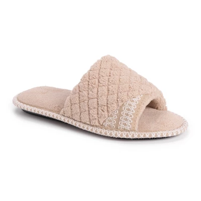 MUK LUKS Women's Sally Open Toe Scuff Slipper 11 MUK LUKS Women's Sally Open Toe Scuff Slipper - Image 9