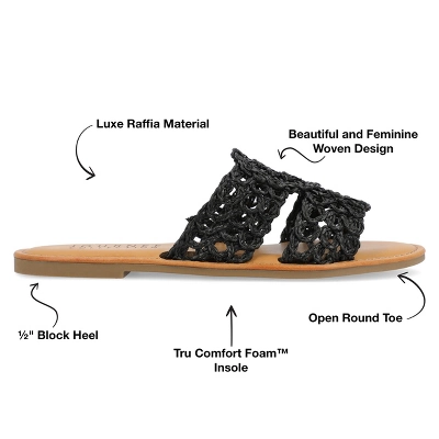 Journee Collection Womens Lissia Tru Comfort Foam Slip On Slide Flat Sandals 9 Journee Collection Womens Lissia Tru Comfort Foam Slip On Slide Flat Sandals - Image 7