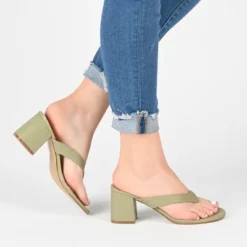 Journee Collection Womens Alika Slip On Block Heel Sandals -Noble Heels GUEST dea36d69 524e 454b 8daf 4576d5dfa34a