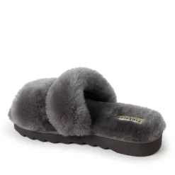 Dearfoams Women's Benalla Genuine Shearling Double Band Slide Slippers 15 Dearfoams Women's Benalla Genuine Shearling Double Band Slide Slippers -Noble Heels GUEST df4aa59d 5811 446a 94fd 8c34015164ba