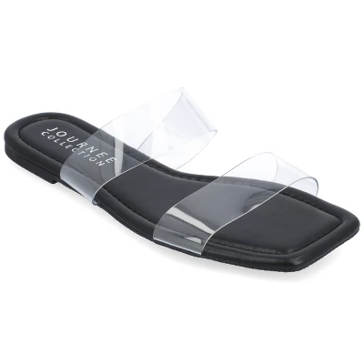 Journee Collection Womens Amata Tru Comfort Foam Lucite Strap Slide Sandals 11 Journee Collection Womens Amata Tru Comfort Foam Lucite Strap Slide Sandals - Image 9