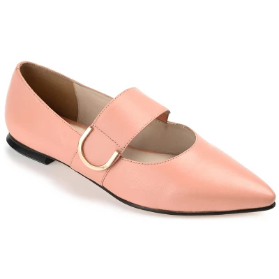 Journee Signature Womens Genuine Leather Emerence Loafer Pointed Toe Slip On Flats 13 Journee Signature Womens Genuine Leather Emerence Loafer Pointed Toe Slip On Flats - Image 11