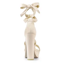 Allegra K Women's Lace Up Platform Block Heel Sandals -Noble Heels GUEST e29a4984 8f20 41cc 8191 13eec6dac3fa