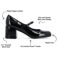 Journee Collection Womens Okenna Tru Comfort Foam Low Heel Square Toe Pumps -Noble Heels GUEST e30b861f 2803 487e b869 d358edbb6bbf