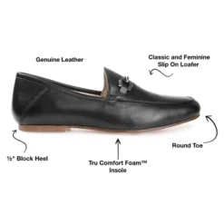 Journee Signature Womens Genuine Leather Giia Loafer Round Toe Slip On Flats 21 Journee Signature Womens Genuine Leather Giia Loafer Round Toe Slip On Flats -Noble Heels GUEST e396f2f4 d41f 4dd9 84da f3bd212d437b