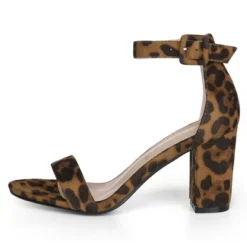 Allegra K Women's Floral Ankle Strap Block Heel Sandals -Noble Heels GUEST e7b043b8 1dab 4fae b570 061c65d27ed8