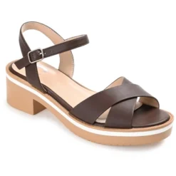 Journee Collection Womens Hilaree Ankle Strap Low Block Heel Sandals -Noble Heels GUEST eab2c563 0cc2 46fe a915 9f1507938351