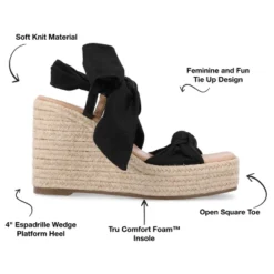 Journee Collection Womens Surria Tru Comfort Foam Espadrille Platform Wedge Sandals -Noble Heels GUEST eb963fcb 53d7 4bb9 b1b4 e30041eb89cd
