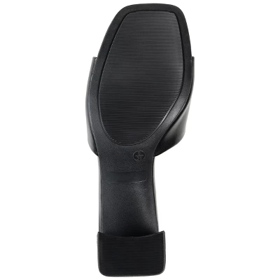 Journee Collection Womens Alisia Open Toe High Block Heel Pumps 6 Journee Collection Womens Alisia Open Toe High Block Heel Pumps - Image 4