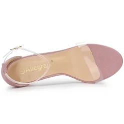 Allegra K Women's Open Toe Clear Ankle Strap Stiletto Heel Sandals -Noble Heels GUEST ec658ae2 e592 4684 be7d 5a4566f07239