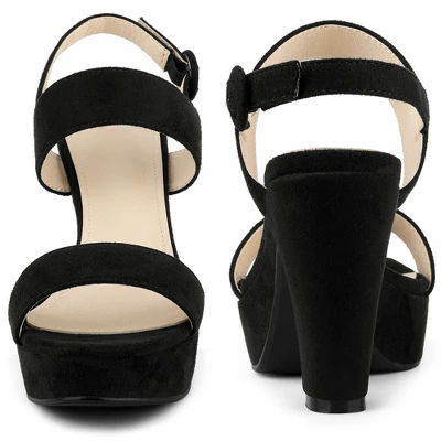 Perphy Platform Slingback Block Heeled Sandals For Women 4 Perphy Platform Slingback Block Heeled Sandals For Women - Image 2