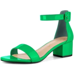 Allegra K Women's Block Low Heels Ankle Strap Sandals -Noble Heels GUEST edf00c69 8ebe 43ca 8958 47d9d5c4a837