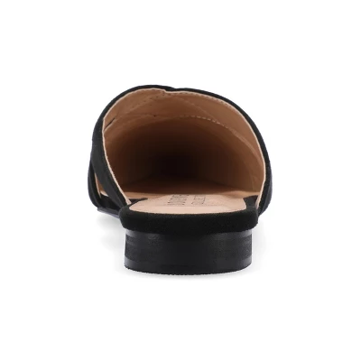 Journee Collection Womens Gerda Slip On Almond Toe Mules Flats 4 Journee Collection Womens Gerda Slip On Almond Toe Mules Flats - Image 2