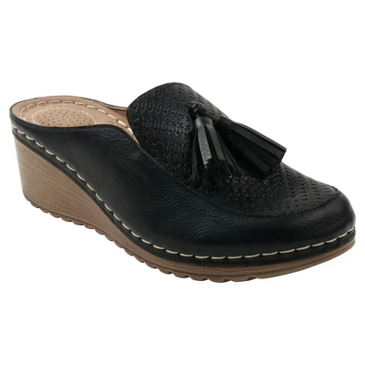 GC Shoes Dacey Tassel Slide Wedge Mule 7 GC Shoes Dacey Tassel Slide Wedge Mule - Image 5