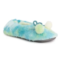 MUK LUKS Women's Tie Dye Ballerina Slipper Sock -Noble Heels GUEST f01f5e5e 1cdb 4c10 8919 f52b37f16ee2