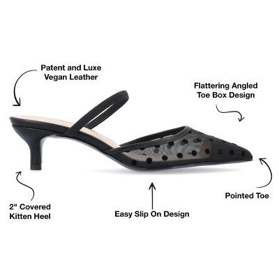Journee Collection Womens Allana Slip On Kitten Heel Mule Pump 9 Journee Collection Womens Allana Slip On Kitten Heel Mule Pump - Image 7