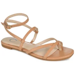 Journee Collection Womens Serissa Multi Strap Flat Sandals -Noble Heels GUEST f22b708b 7439 4ae7 acbd a3b6da744cfe