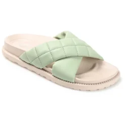 Journee Collection Womens Aveena Slide Flat Sandals 25 Journee Collection Womens Aveena Slide Flat Sandals -Noble Heels GUEST f2963985 a55f 4481 9567 4c464119e3c0