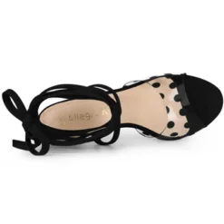 Allegra K Women's Polka Dots Clear Heel Lace Up Stiletto Heels Sandals 13 Allegra K Women's Polka Dots Clear Heel Lace Up Stiletto Heels Sandals -Noble Heels GUEST f2b295cc 574e 4e98 8bd4 f4cb8c58c26f