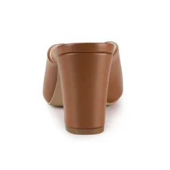 Allegra K Women's Pointed Toe Chunky Heels Slides Mules -Noble Heels GUEST f32e8d02 66b4 4313 997e 9b204128e903