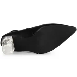 Perphy Ankle Strap Pointed Toe Clear Chunky Heel Pumps For Women 12 Perphy Ankle Strap Pointed Toe Clear Chunky Heel Pumps For Women -Noble Heels GUEST f37a4a60 92a0 4d62 8d67 5bec4eb81ff9