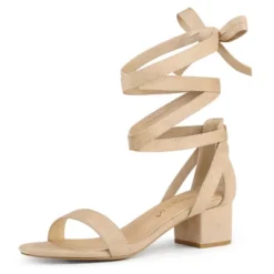 Allegra K Women's Open Toe Block Heel Lace Up Sandals 27 Allegra K Women's Open Toe Block Heel Lace Up Sandals -Noble Heels GUEST f61c61b0 bcf8 41fe a27a f1bd02e31f72