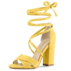 Allegra K Women's Crisscross Front Block Heeled Lace Up Sandals 30 Allegra K Women's Crisscross Front Block Heeled Lace Up Sandals -Noble Heels GUEST f66c5d6e 0cc6 4e8d 9b60 8a3cbff658a7