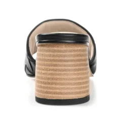 Journee Signature Womens Genuine Leather Kellee Slip On Stacked Heel Open Square Toe Sandals -Noble Heels GUEST f6f18141 345a 4d3c 93d5 4dce7bc4e2a2