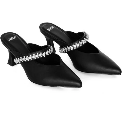 Women's WIDE FIT Paisley Heel - Black | AVENUE 7 Women's WIDE FIT Paisley Heel - Black | AVENUE - Image 5