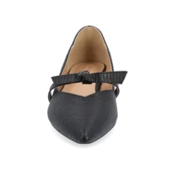 Journee Collection Womens Cait Textured Material Slip On Mary Jane Flats -Noble Heels GUEST f9748e59 0c37 4485 8934 ba0957aae20d