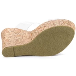 Allegra K Women's Platform Transparent Straps Wedge Heels Sandals -Noble Heels GUEST fcc41461 0b9e 476b 8c60 1f3c1504da60