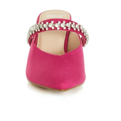 Women's WIDE FIT Paisley Heel - Hot Pink | AVENUE 6 Women's WIDE FIT Paisley Heel - Hot Pink | AVENUE - Image 4